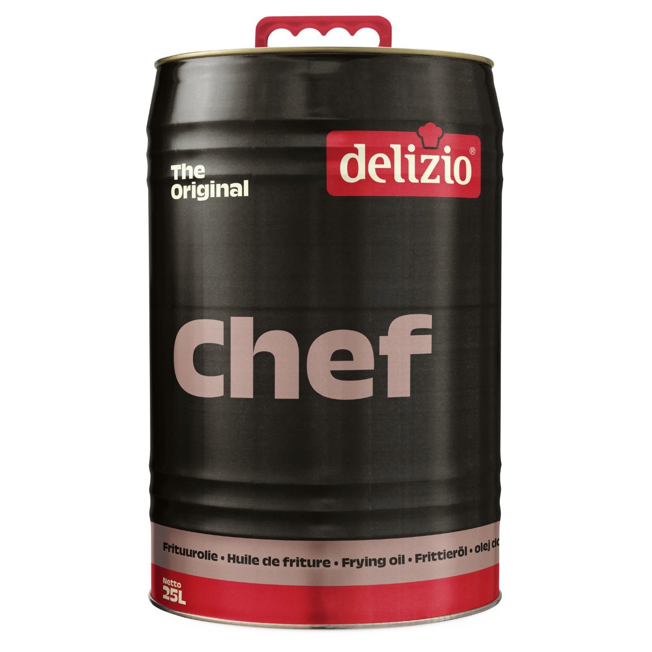 Delizio Chef frituurolie in zwart 25-liter blik